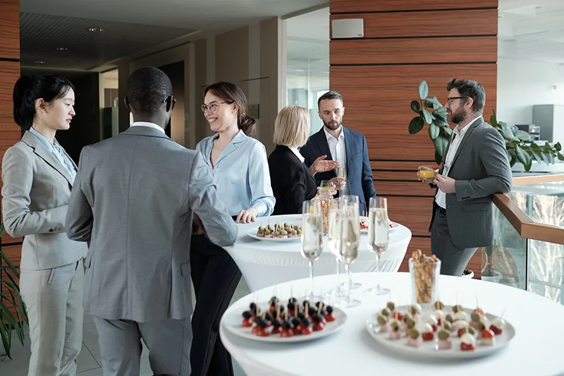 Group of people at a corporate event